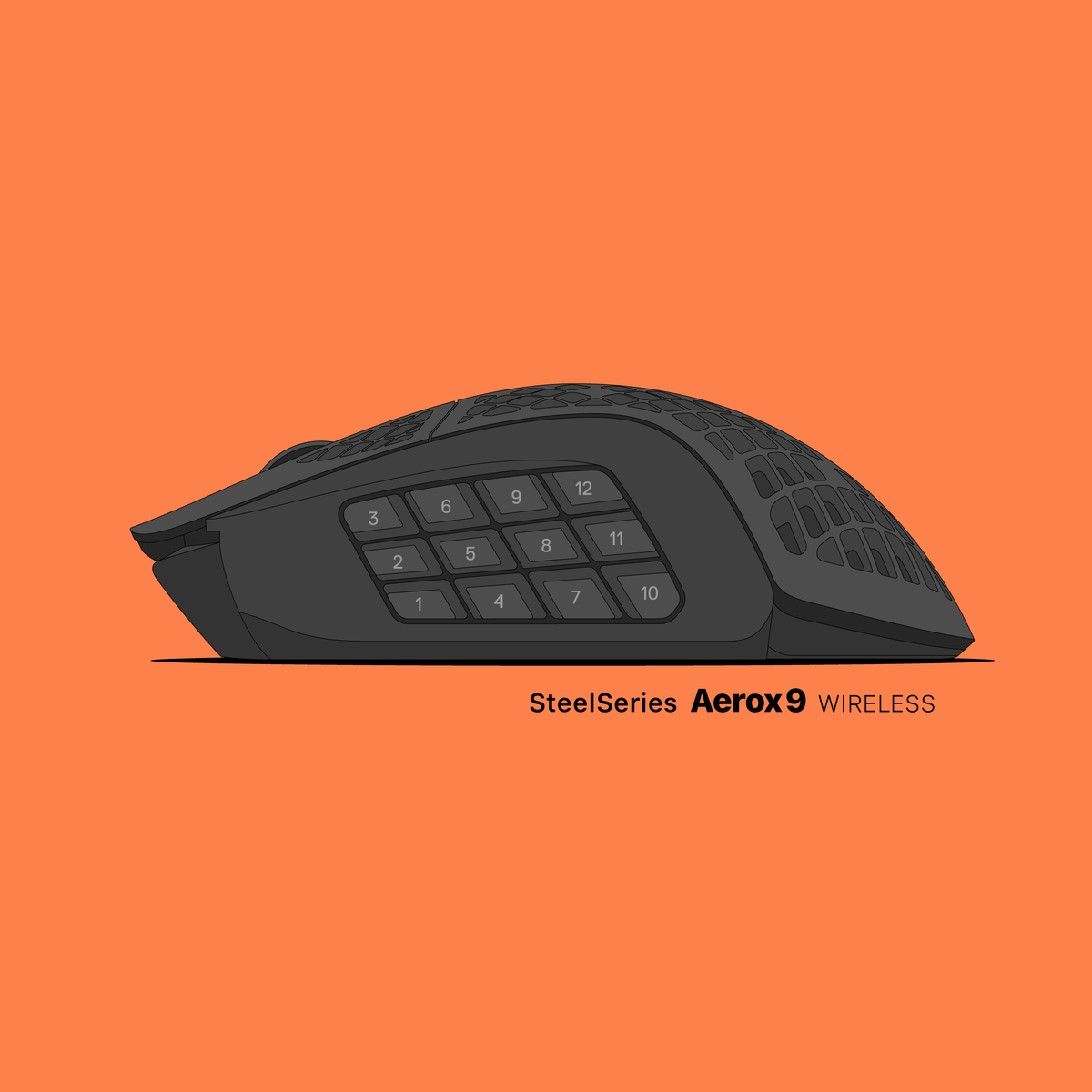 グラフィックデザイナー的 マウス探し - SteelSeries Aerox 9 Wireless