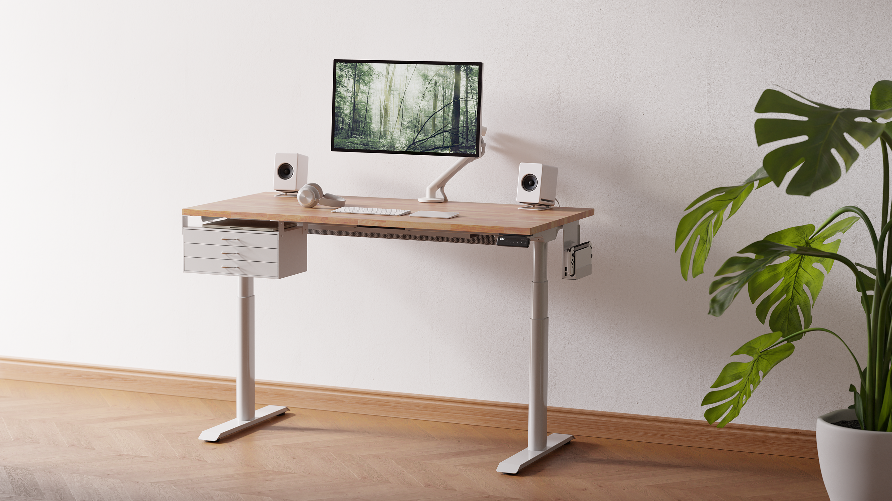 PREDUCTS DESK - GROVE + ケーブルホルダー付き DESK Series | PREDUCTS