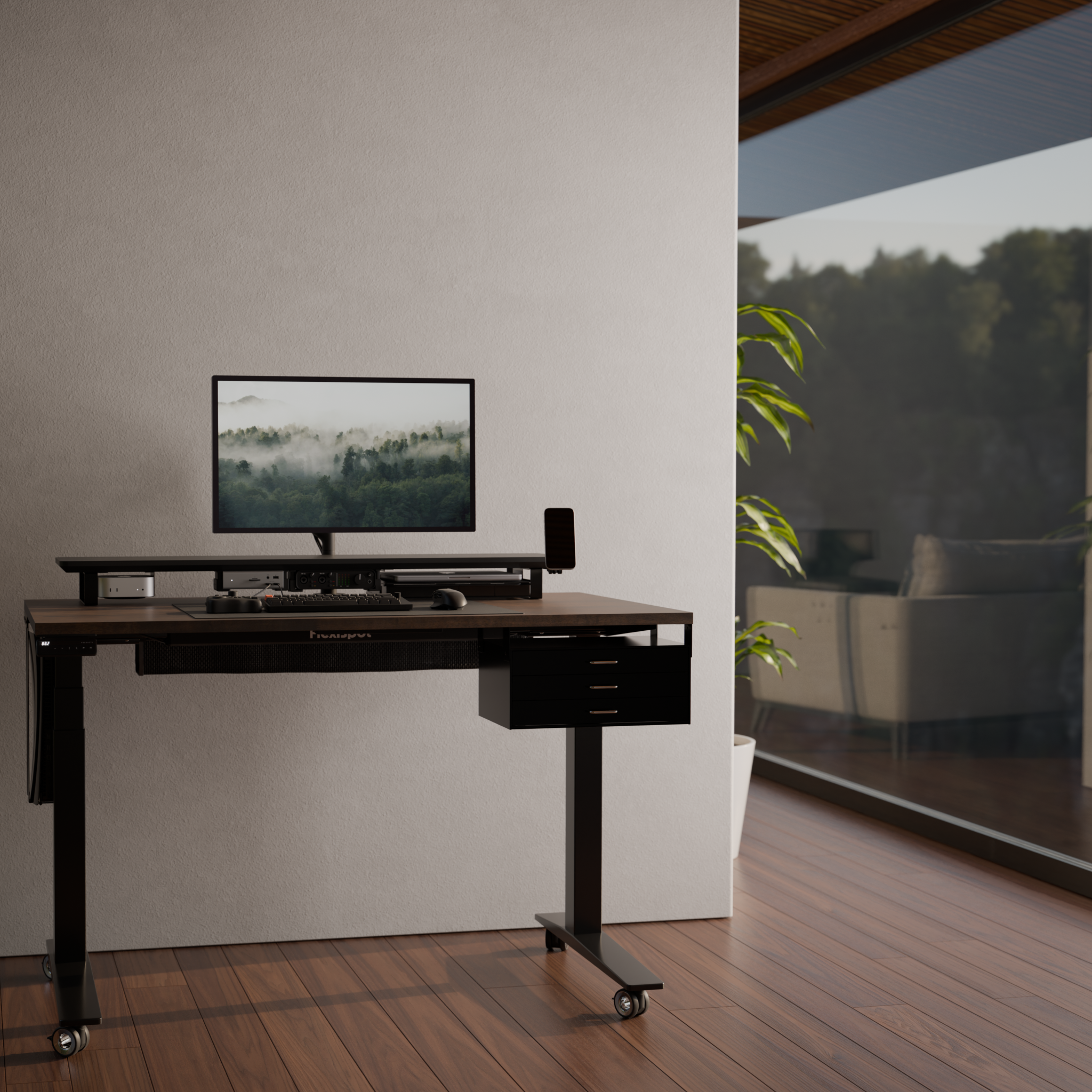 flexispot 新品未開封 Flexispot E7H フレキシスポット天板付き