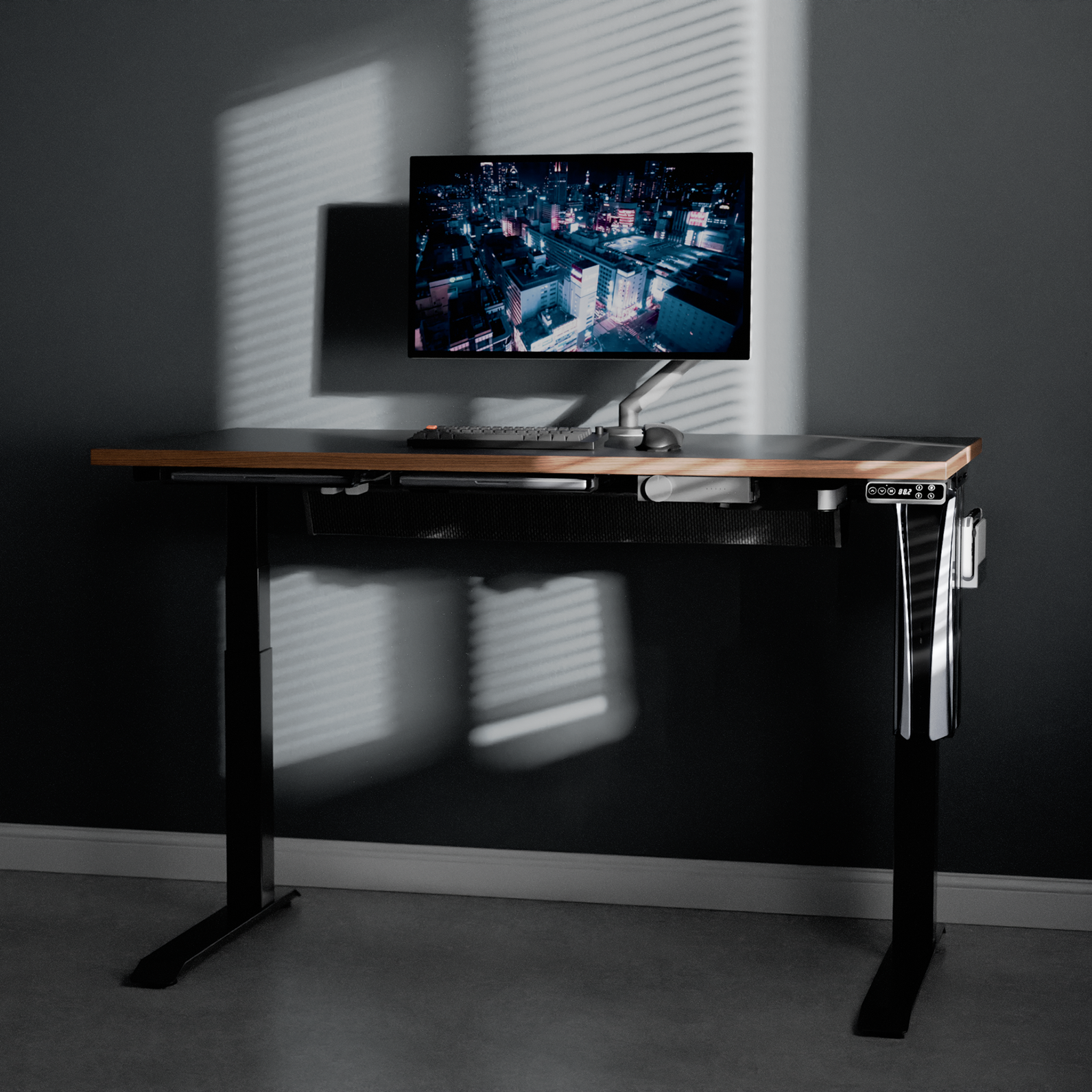 FLEXISPOT E7 Pro 自動昇降パソコンデスク ラバーウッド天板セット FLEXISPOT E7 Pro 自動昇降パソコンデスク ラバーウッド天板