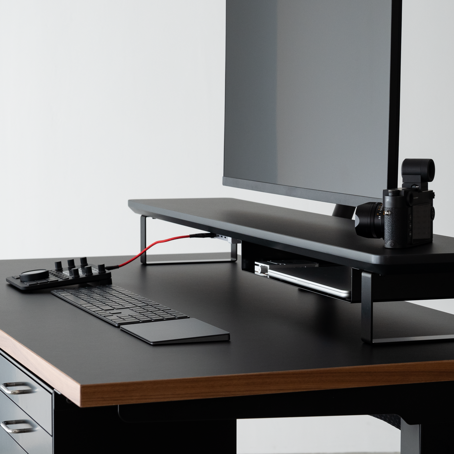 PREDUCTS DASHBOARD 120cm マットブラック天板 モジュール式デスクシェルフ DASHBOARD | PREDUCTS