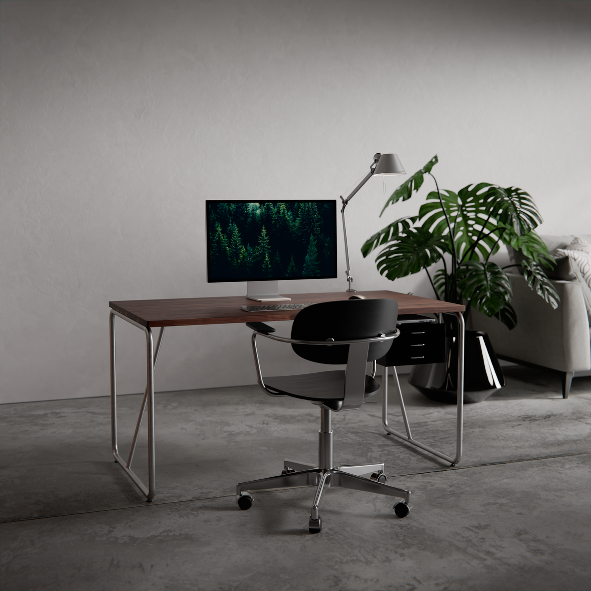 DESK - DOME / Steel Leg