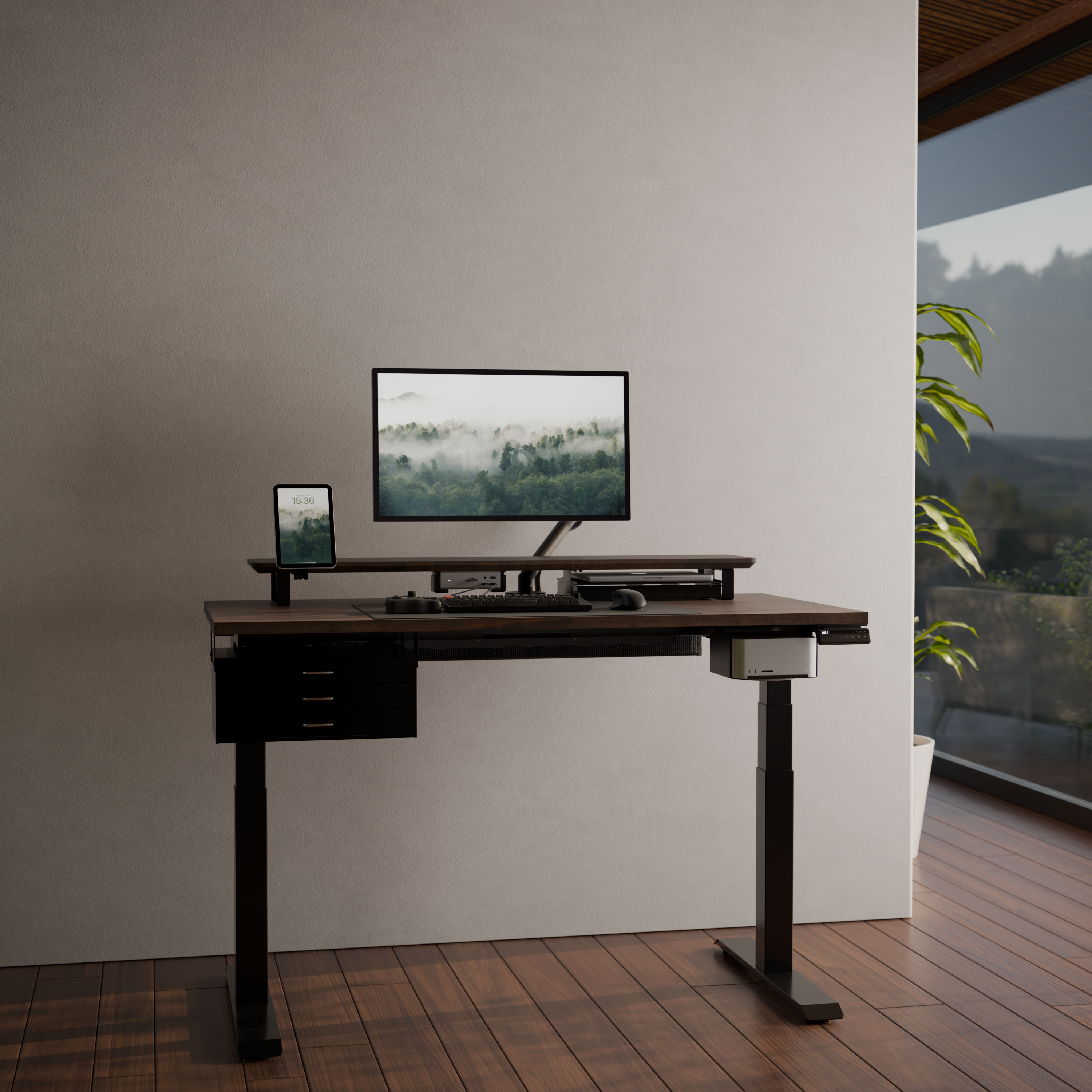Flexispot E7 黒 未開封 脚フレーム 電動式昇降デスク