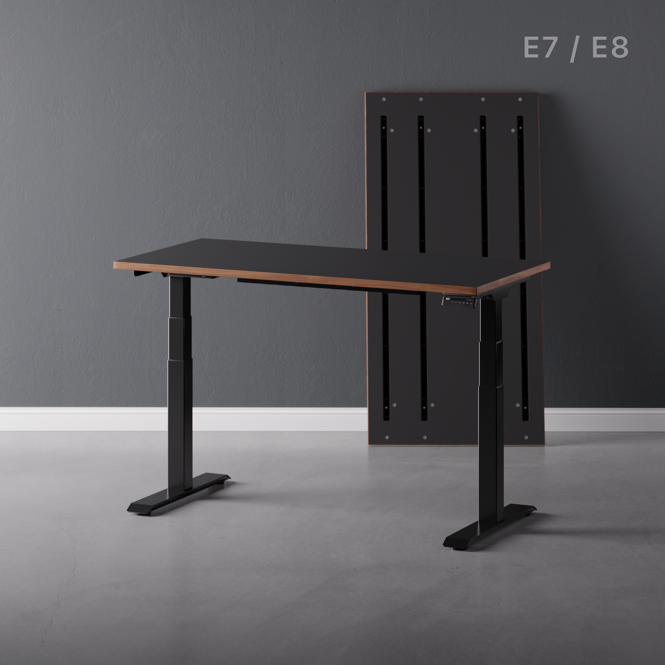 電動昇降式デスク・E8 FlexiSpot E8 電動昇降デスクブラック