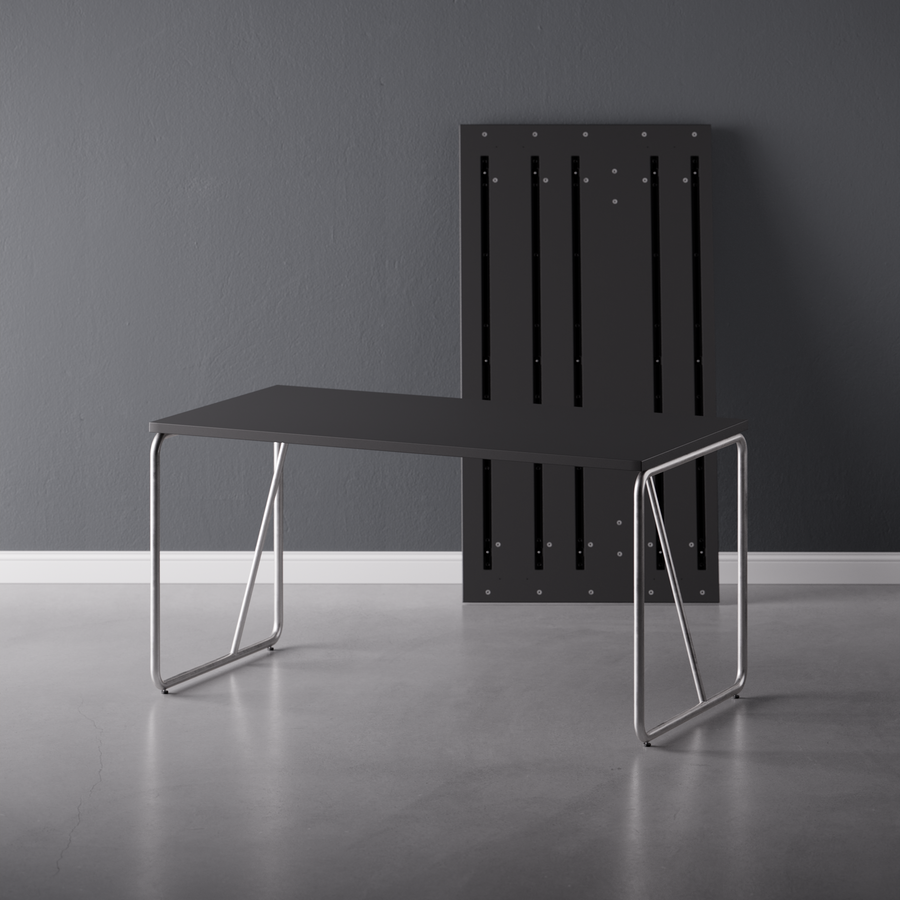DESK - METRO DARK / Steel Leg