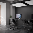DESK - METRO DARK / Steel Leg