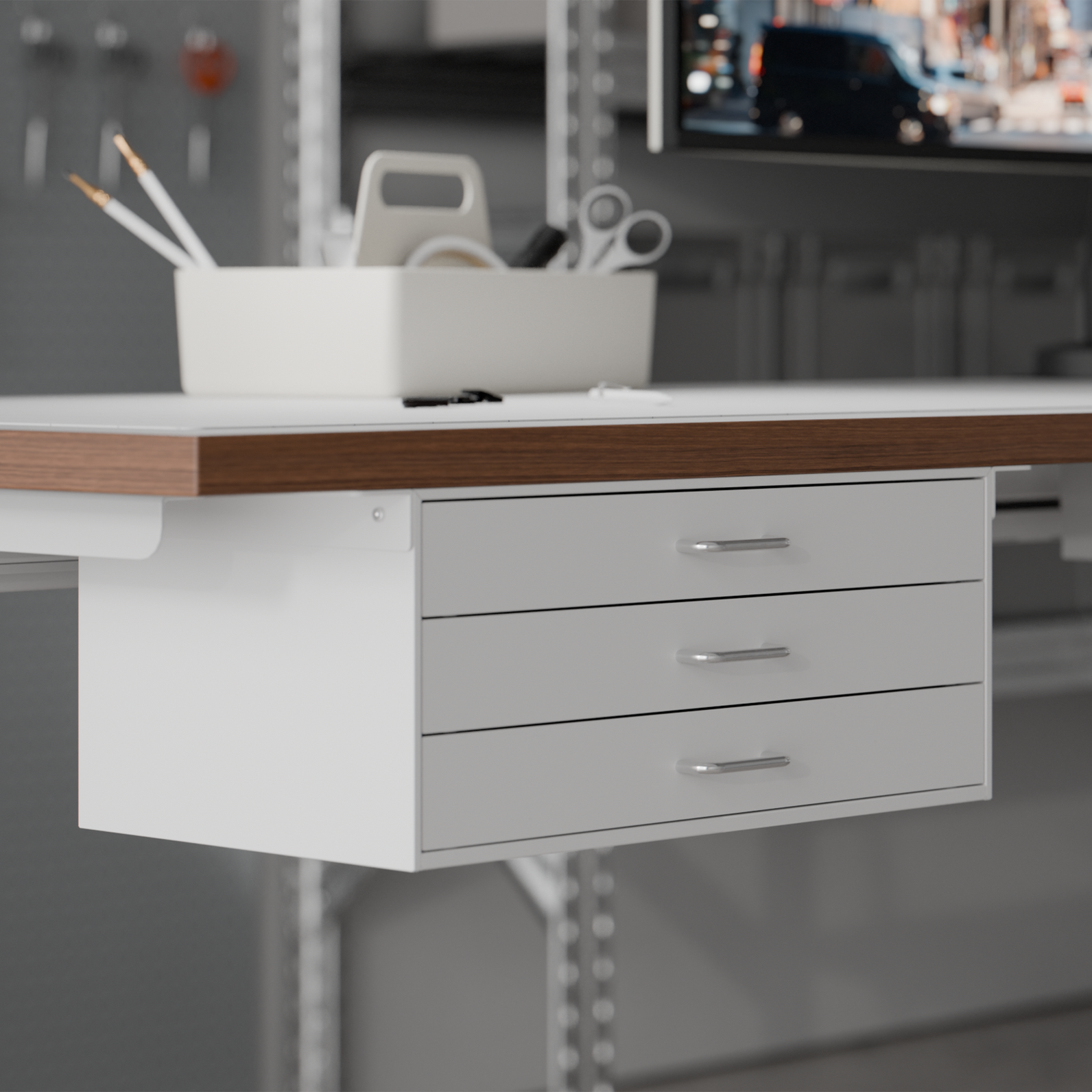 PREDUCTS Drawer Threeホワイト金属製収納ボックス 引き出し Drawer Three | PREDUCTS