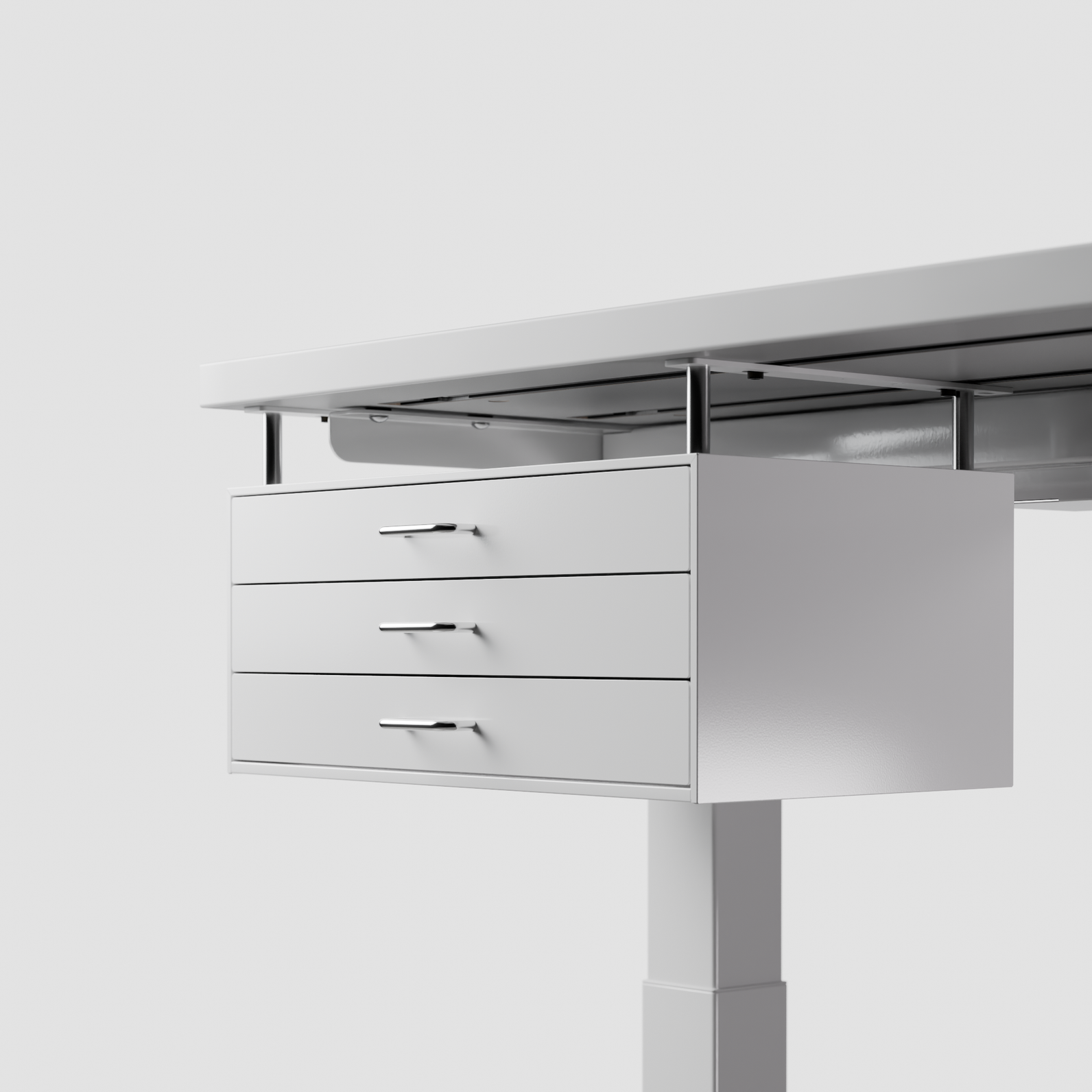 【デスクの完成形✨】PREDUCTS Drawer Three ロング ホワイト Drawer Three - Shaft | PREDUCTS